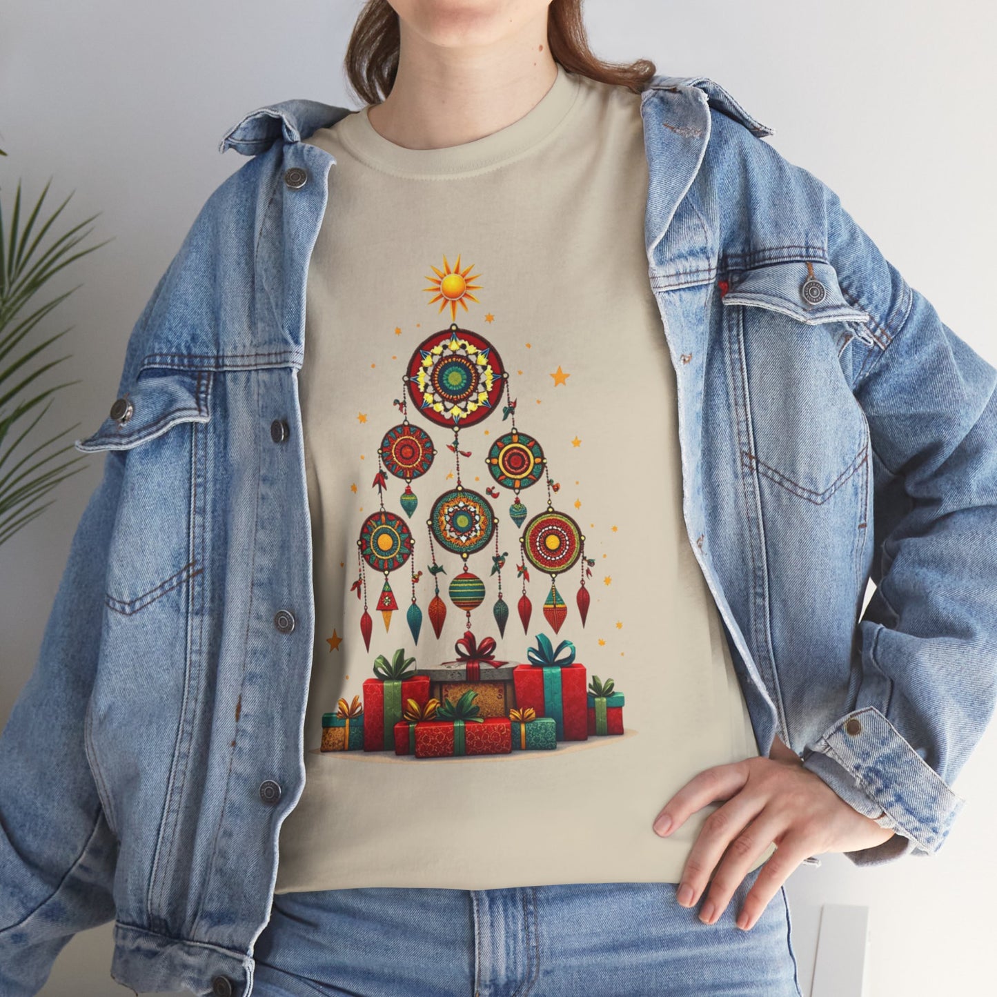 Huichol Dreamcatcher Christmas T-Shirt | Huichol Holiday Magic Collection PP0