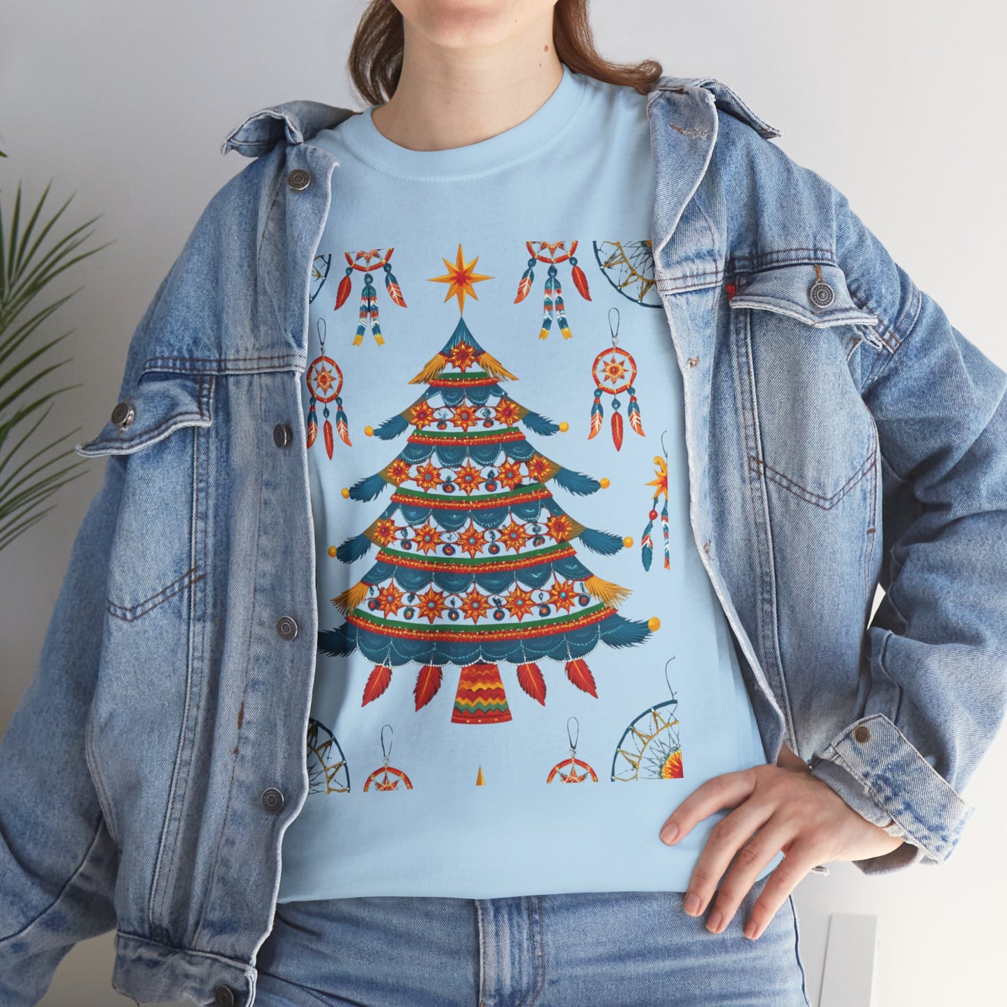 Huichol Dreamcatcher Christmas T-Shirt | Huichol Holiday Magic Collection PL2