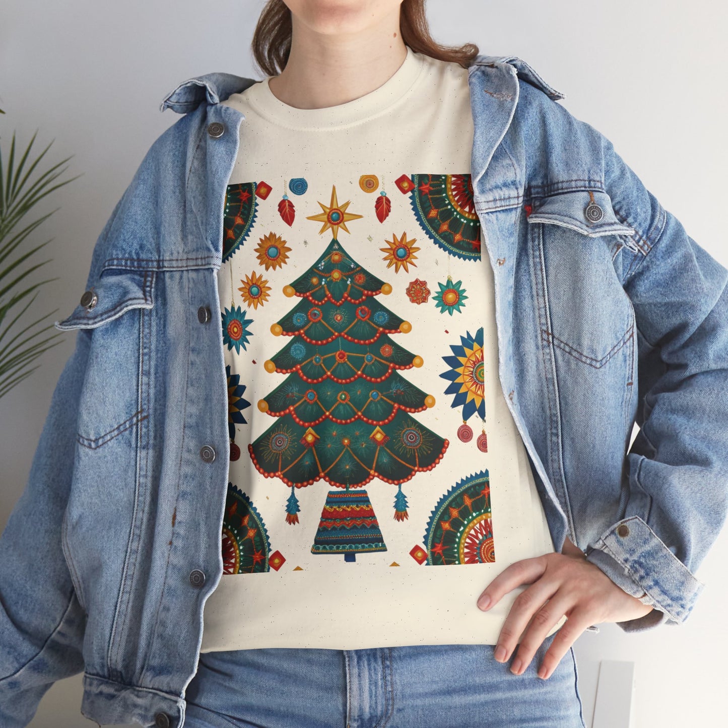 Huichol Dreamcatcher Christmas T-Shirt | Huichol Holiday Magic Collection PL4